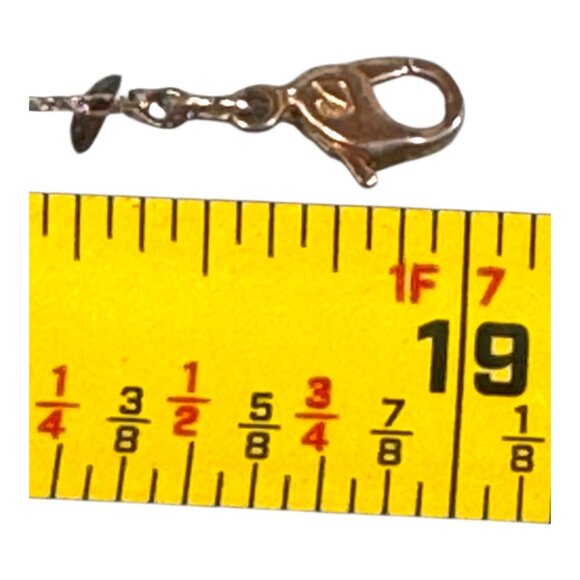 Swarovski Gold Toned Chain Necklace Square Cut Rose Gold CZ Pendant 5510698 - Picture 3 of 9